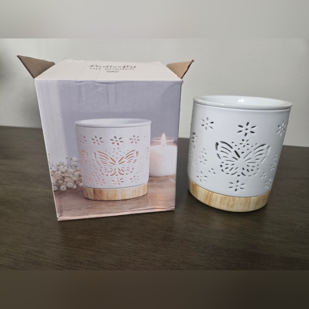 Butterfly Design Ceramic Wax/Oil Burner